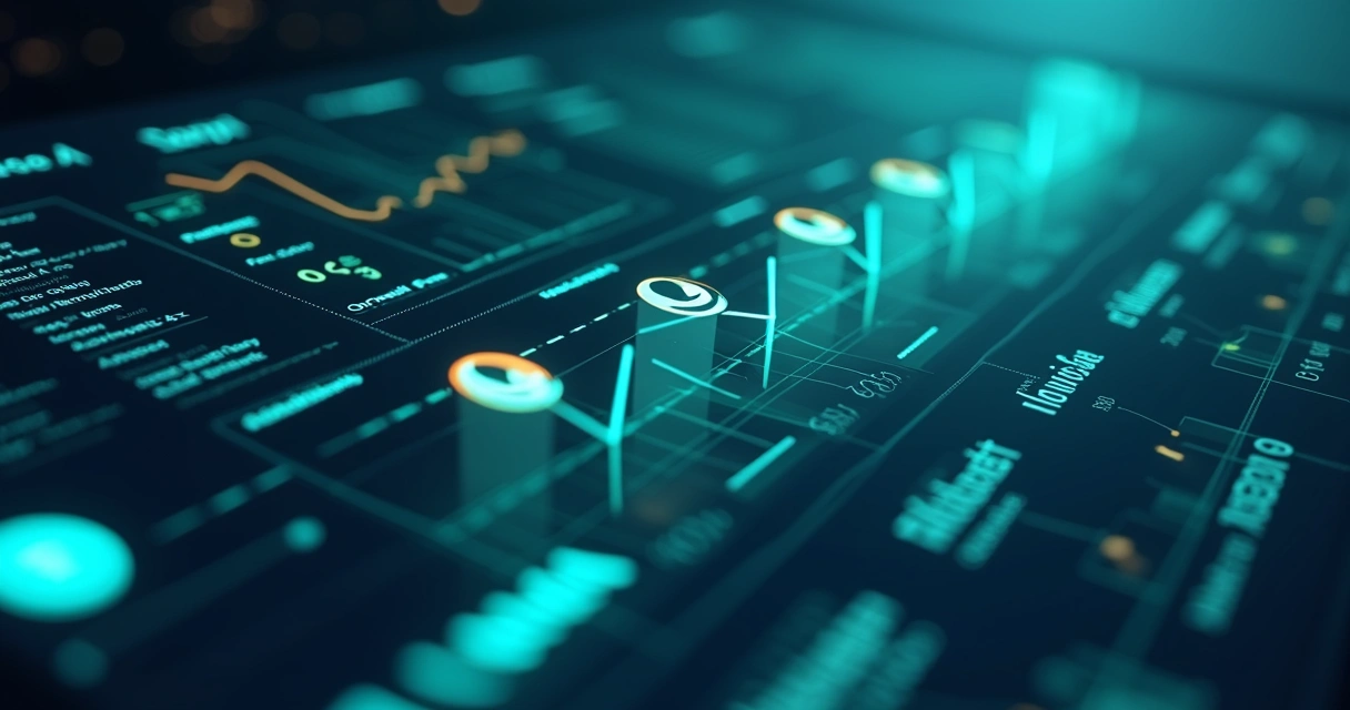 Painel digital mostrando automação de contatos com funil de vendas em destaque 