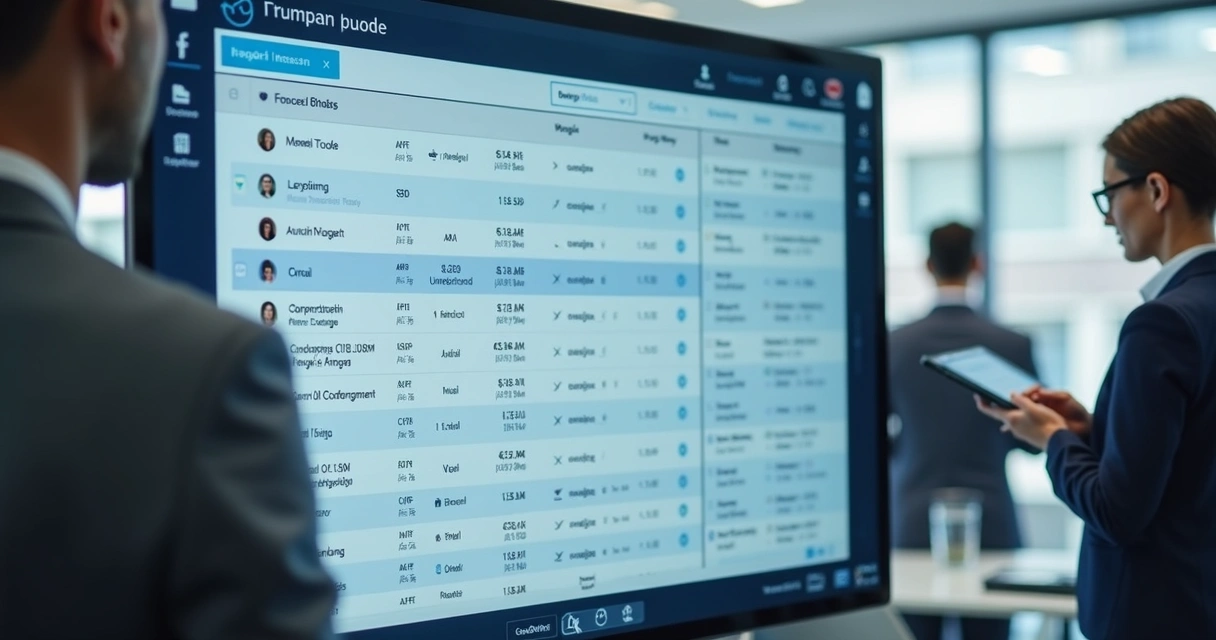 Representação de dados de pré-venda integrados em sistema CRM digital 