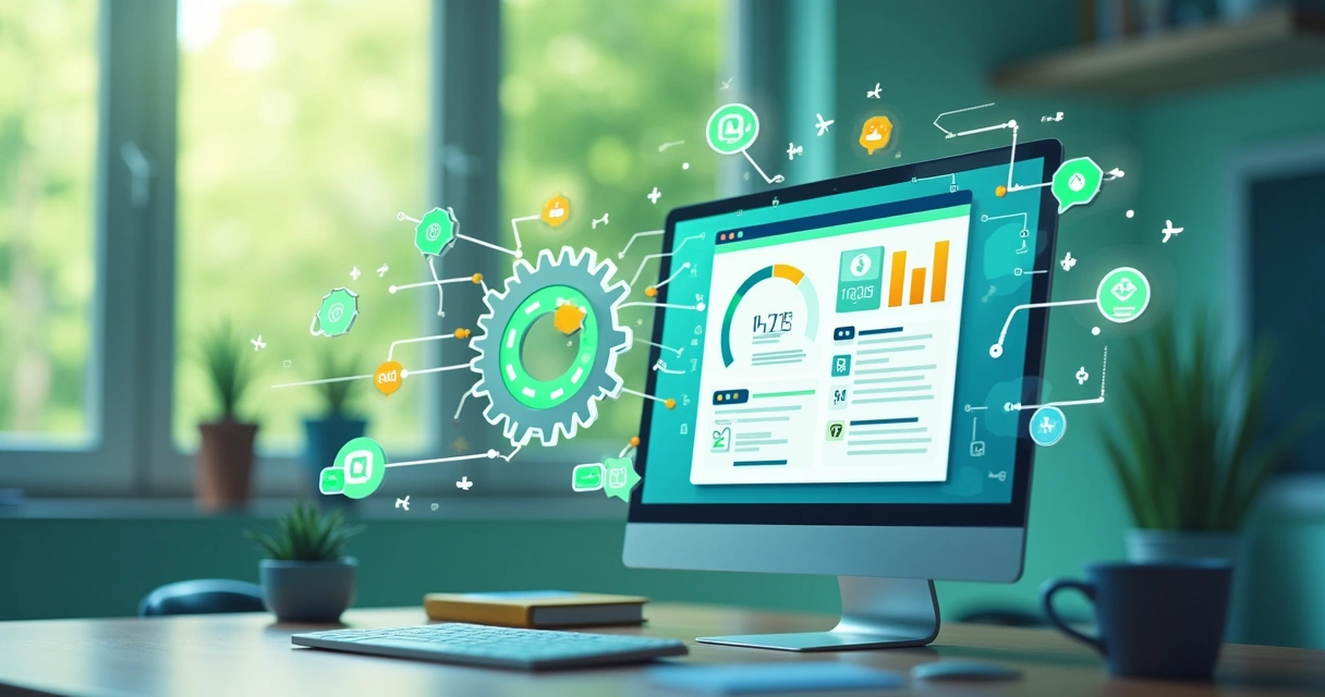 Representação de automação enviando mensagens do CRM para clientes via WhatsApp 