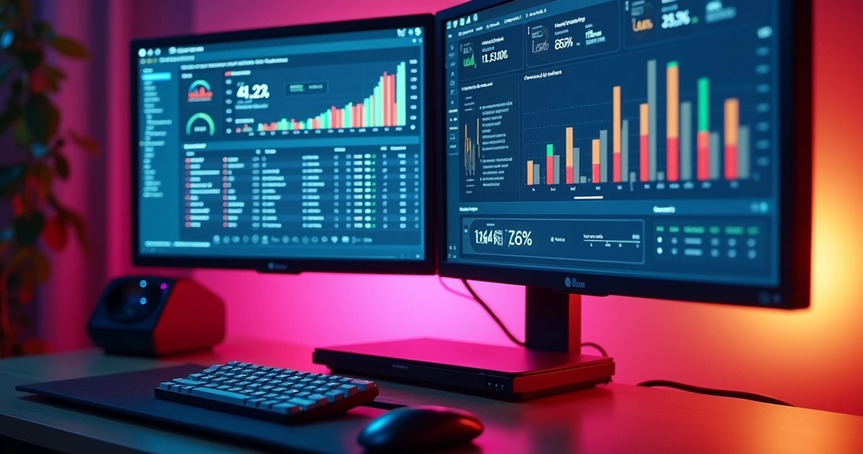 Dashboard digital mostrando automação de campanhas com cupons e links ativos 