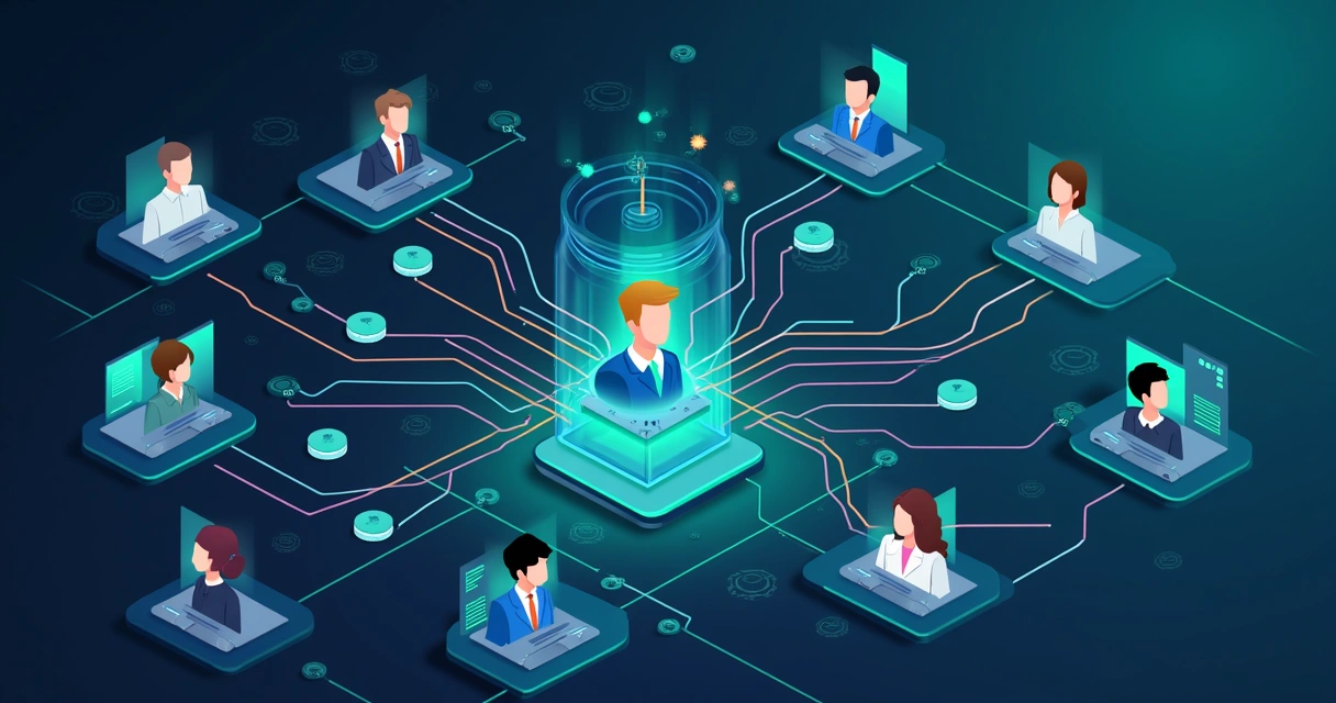 Painel digital mostrando automação de leads e vendedores conectados 