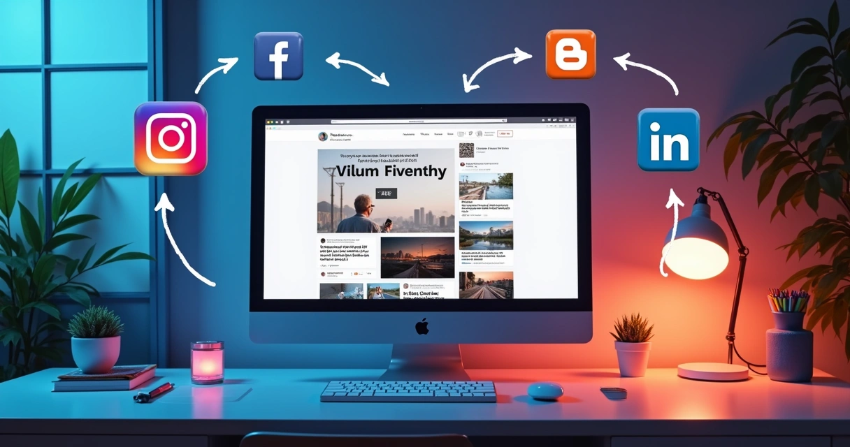 Publicação automática de artigos em redes sociais. 