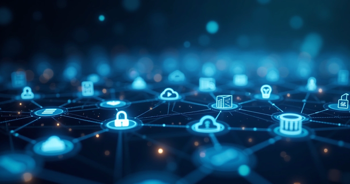 Fluxo digital com sistemas integrados. 