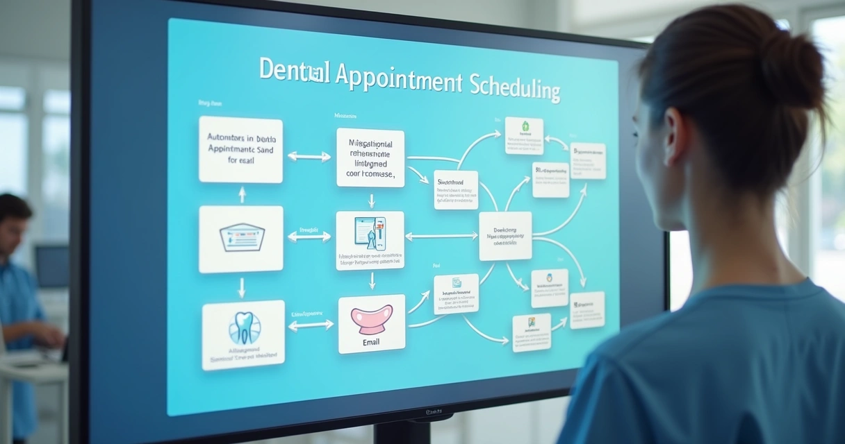 Fluxo automatizado de emails para agendamento em clínica odontológica