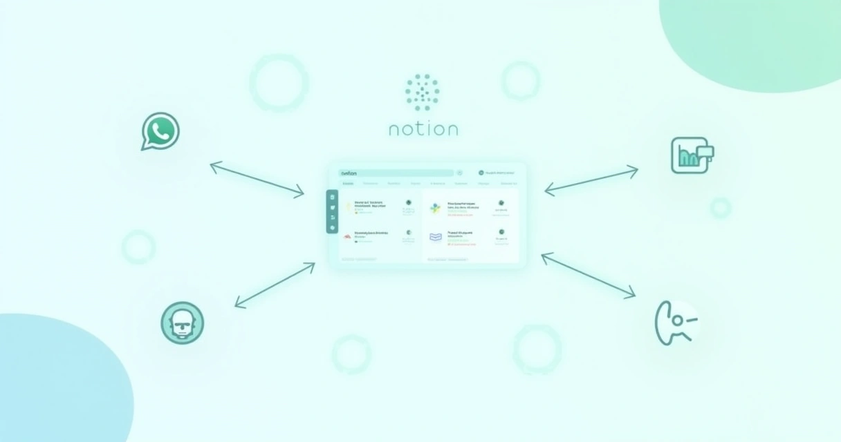 Automação financeira conectando aplicativos e IA com Notion centralizado 