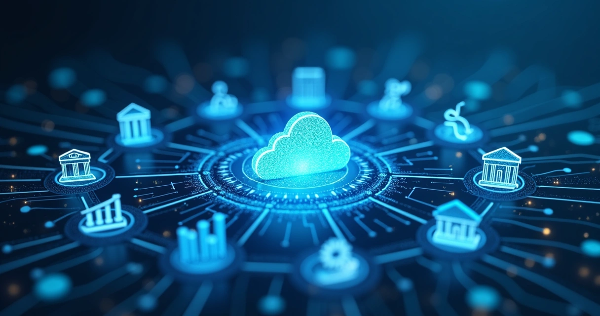 Plataforma de automação contábil conectando bancos e sistemas 