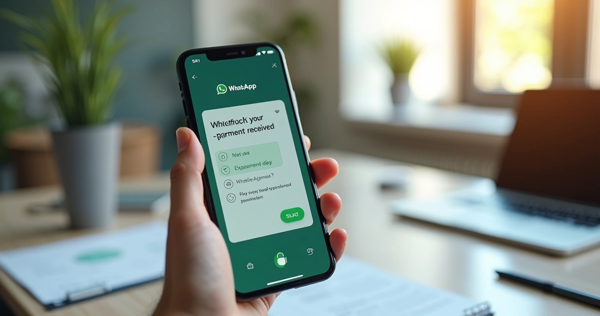 Notificação financeira automatizada enviada pelo WhatsApp 