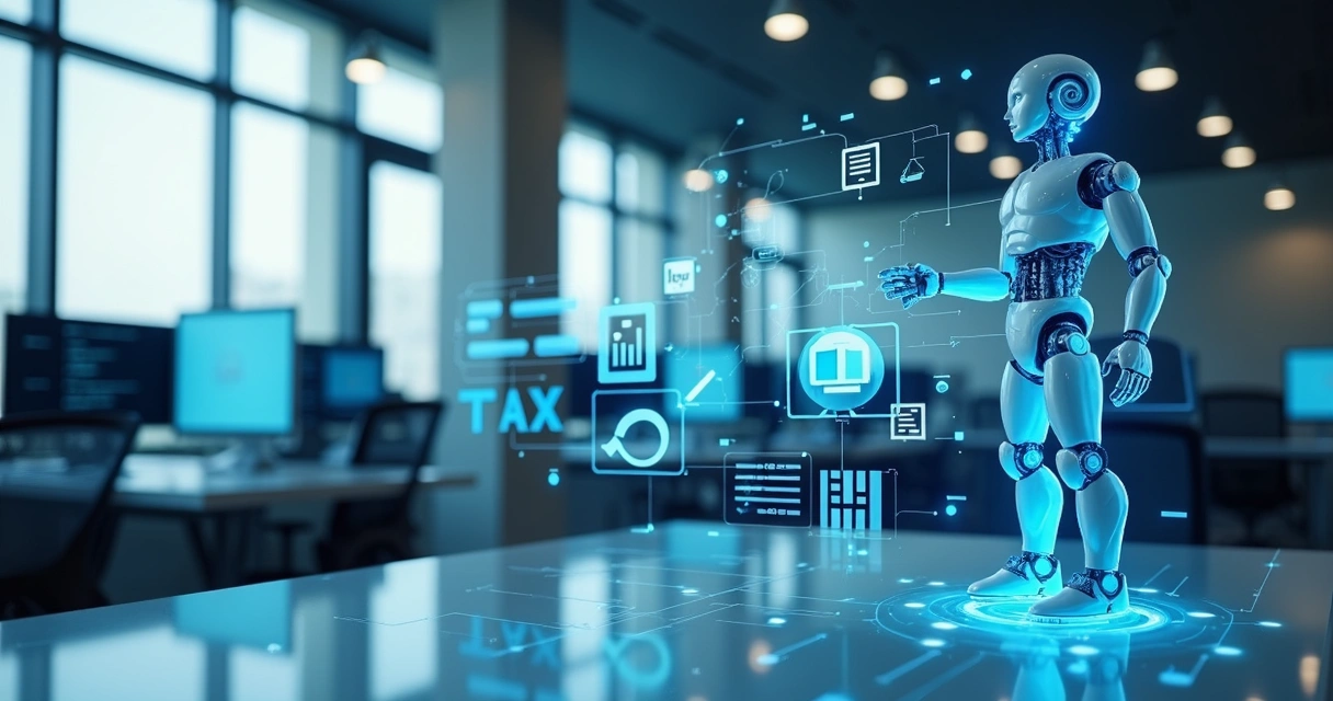 Robô digital integrando sistemas fiscais e financeiros 
