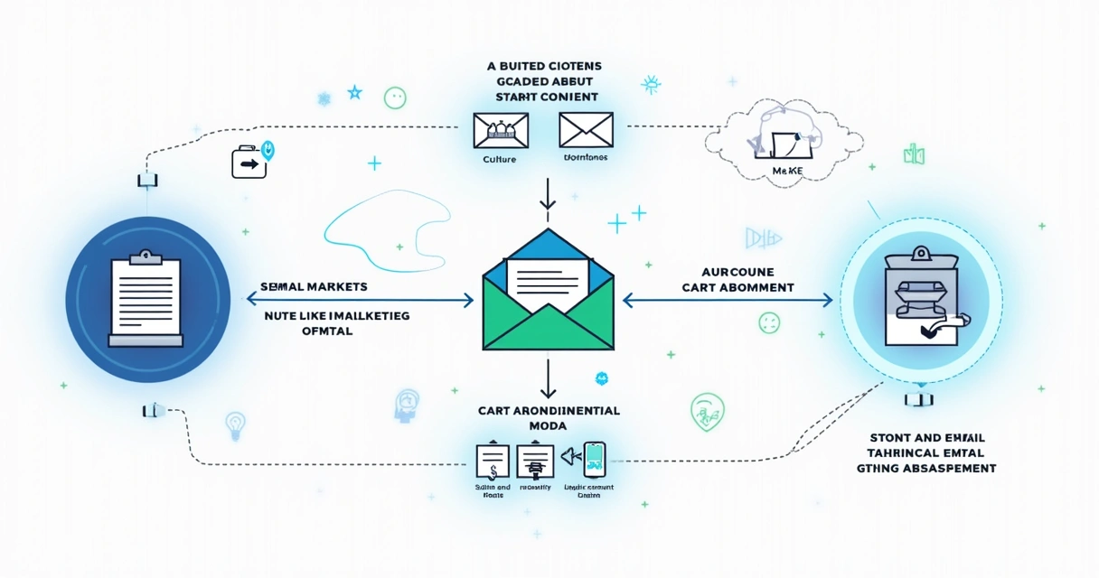 Fluxo visual de automação de campanhas de email