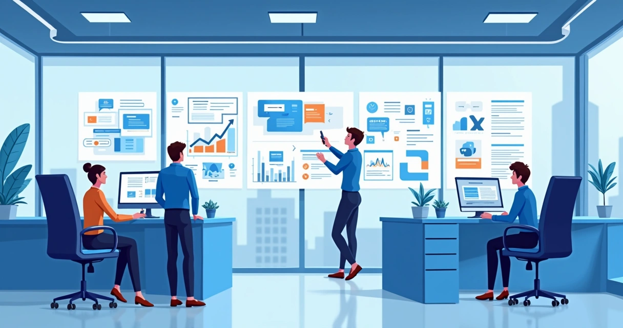 Equipe monitorando automação de fluxos e acompanhamento de tickets 