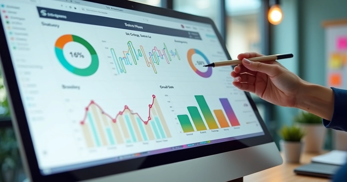 Tela de dashboard simples mostrando automação funcionando 