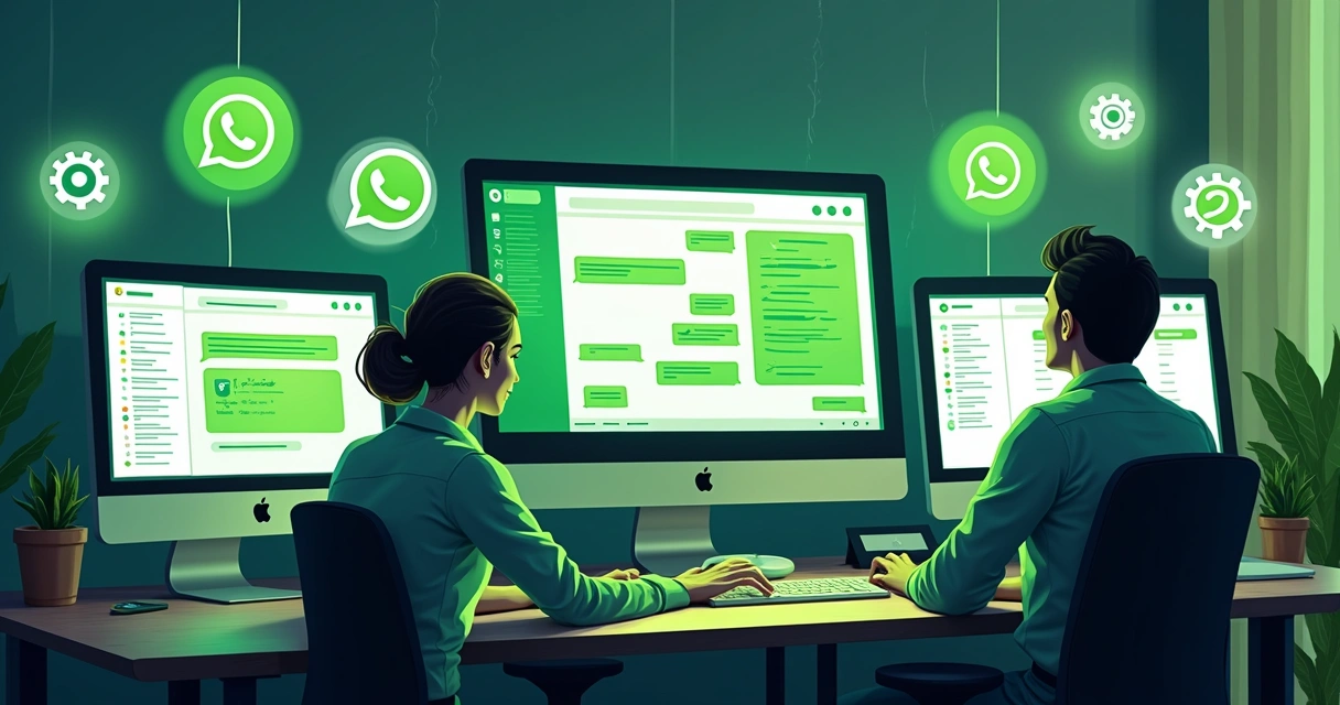 Automação e IA integradas ao WhatsApp em uma empresa 