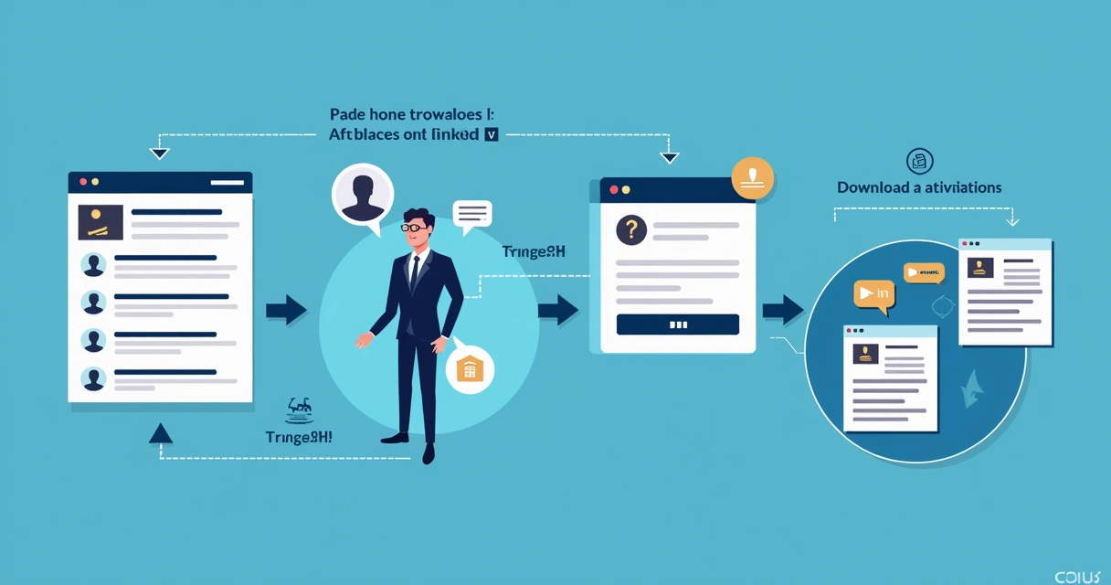 Fluxo automatizado de entrega de iscas digitais no LinkedIn 