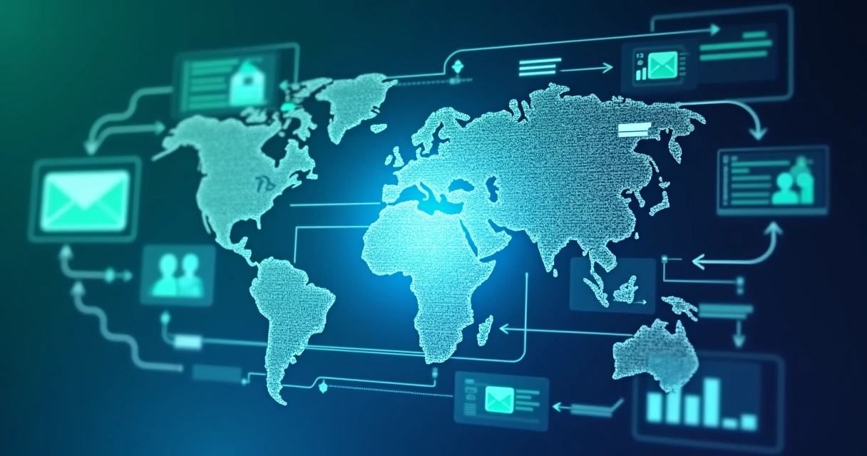 Painel digital com automação de marketing e fluxos de leads 