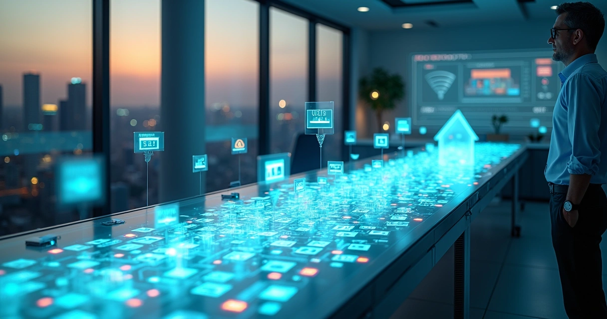 Gestor imobiliário observa esteira de leads travada em escritório digital 