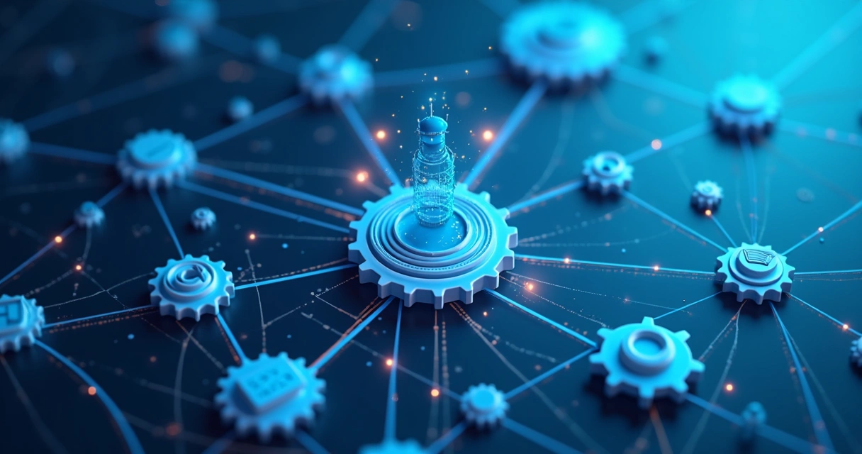 Ícones representando automação em marketing contábil 