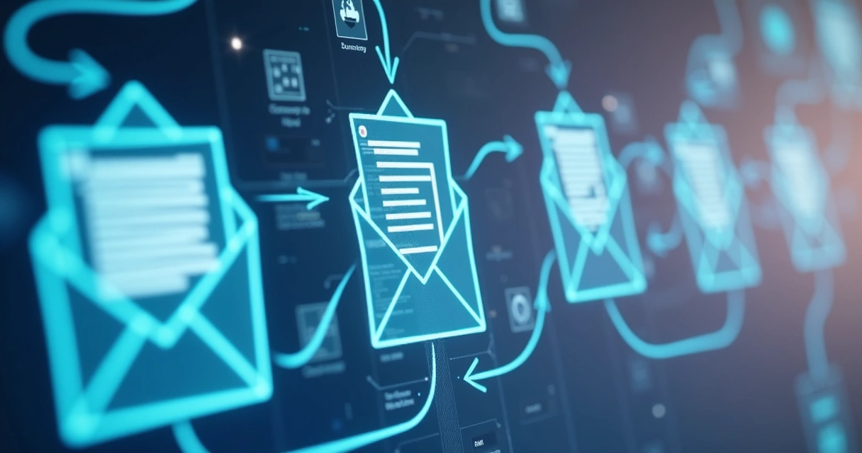 Fluxo de automação de e-mails para nutrição de leads 