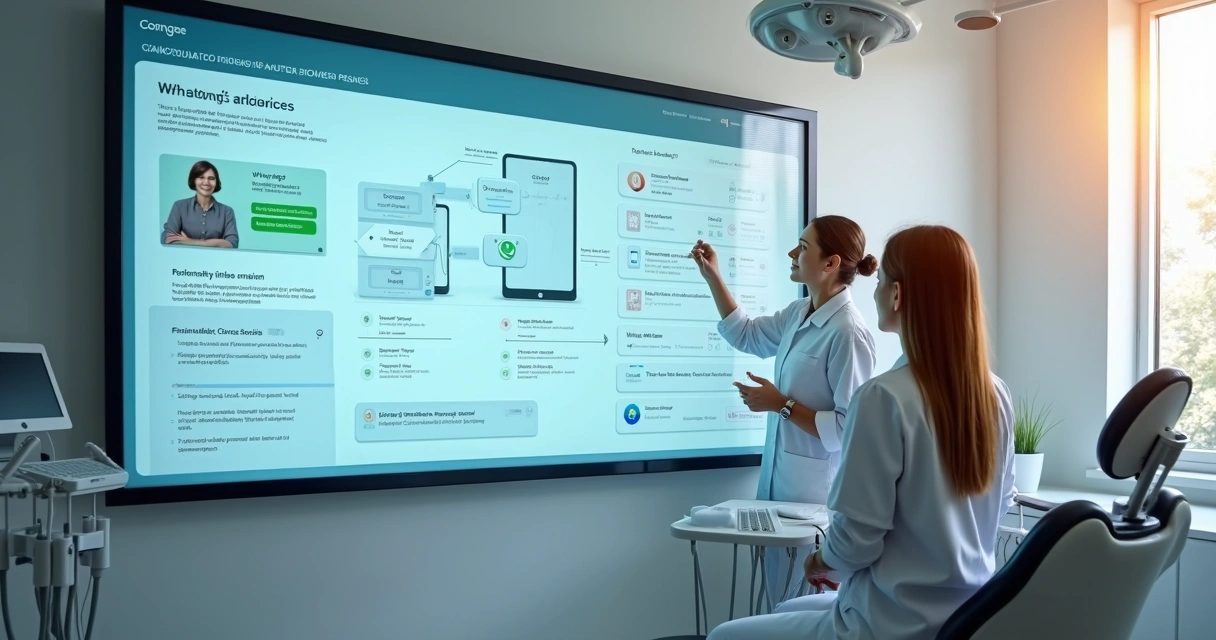 Sistema de automação de WhatsApp e CRM integrado em clínica odontológica