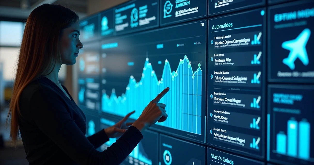 Painel digital de automação com campanhas turísticas de eventos 