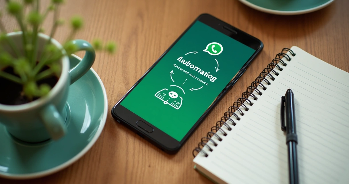 Mensagem automatizada de boas-vindas para cliente de WhatsApp