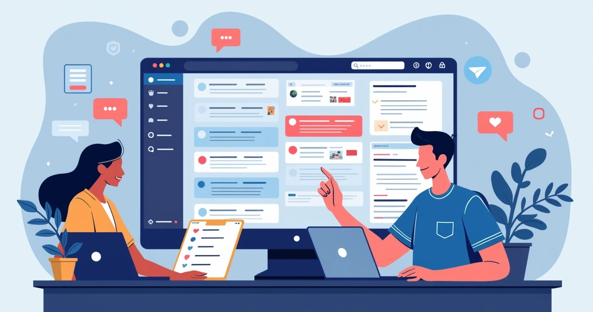 Central de atendimento mostrando chats de WhatsApp, Instagram e Telegram integrados. 