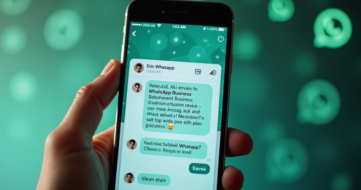 Conversa automatizada no WhatsApp Business para atendimento a clientes vindos do Instagram 