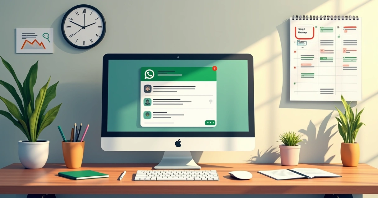 Automação de mensagens no WhatsApp com calendário e alertas de agendamento