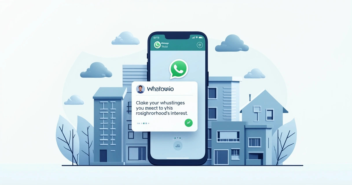 Mensagem automatizada personalizada para lead imobiliário no WhatsApp 