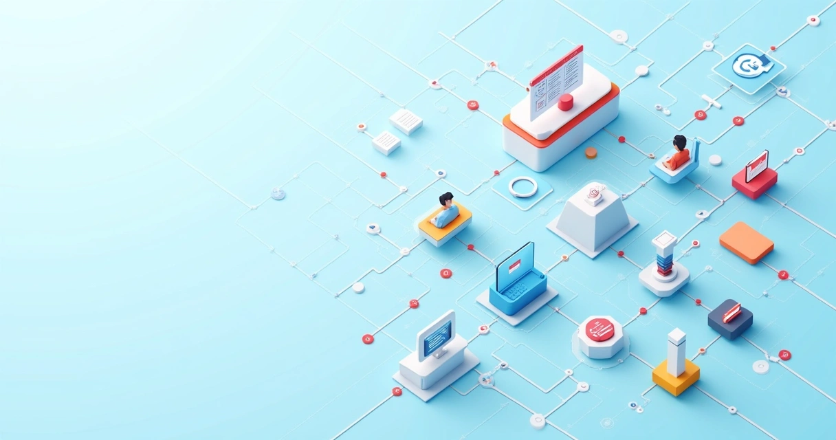 Fluxograma digital demonstrando automação do processo de vendas 