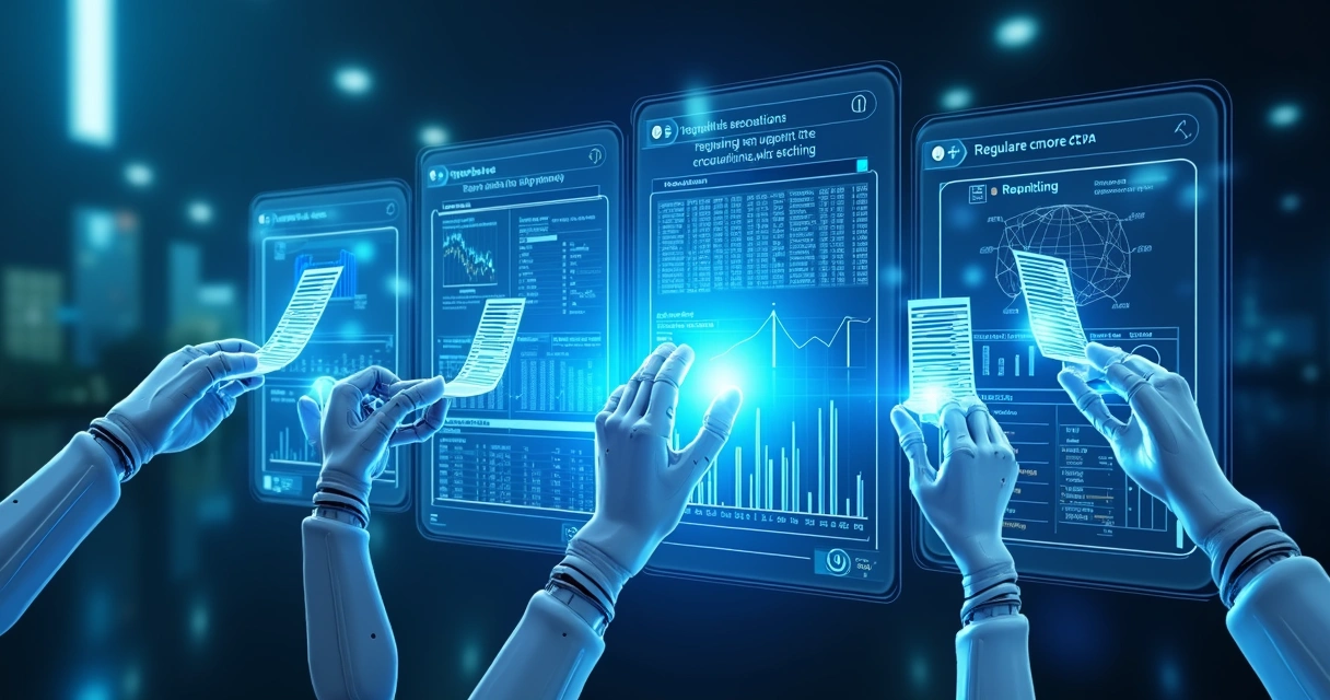 Interface digital simulando automação de processos do CPF 