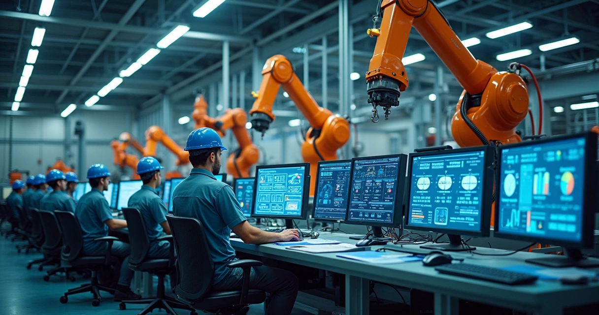 Automação industrial e integração digital no chão de fábrica 