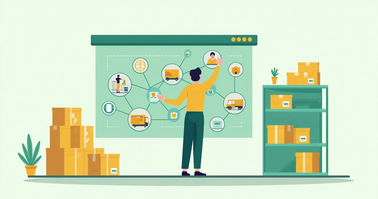 Funcionário gerenciando automações em loja virtual 