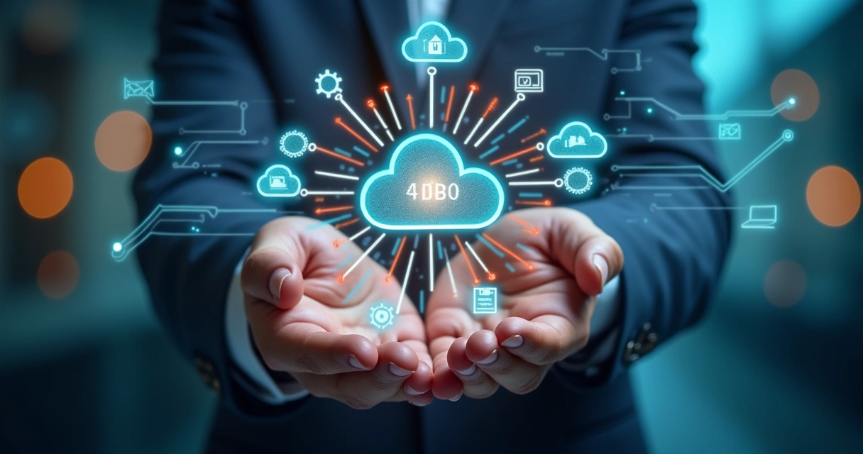 Fluxo de automação conectando tecnologia aos negócios