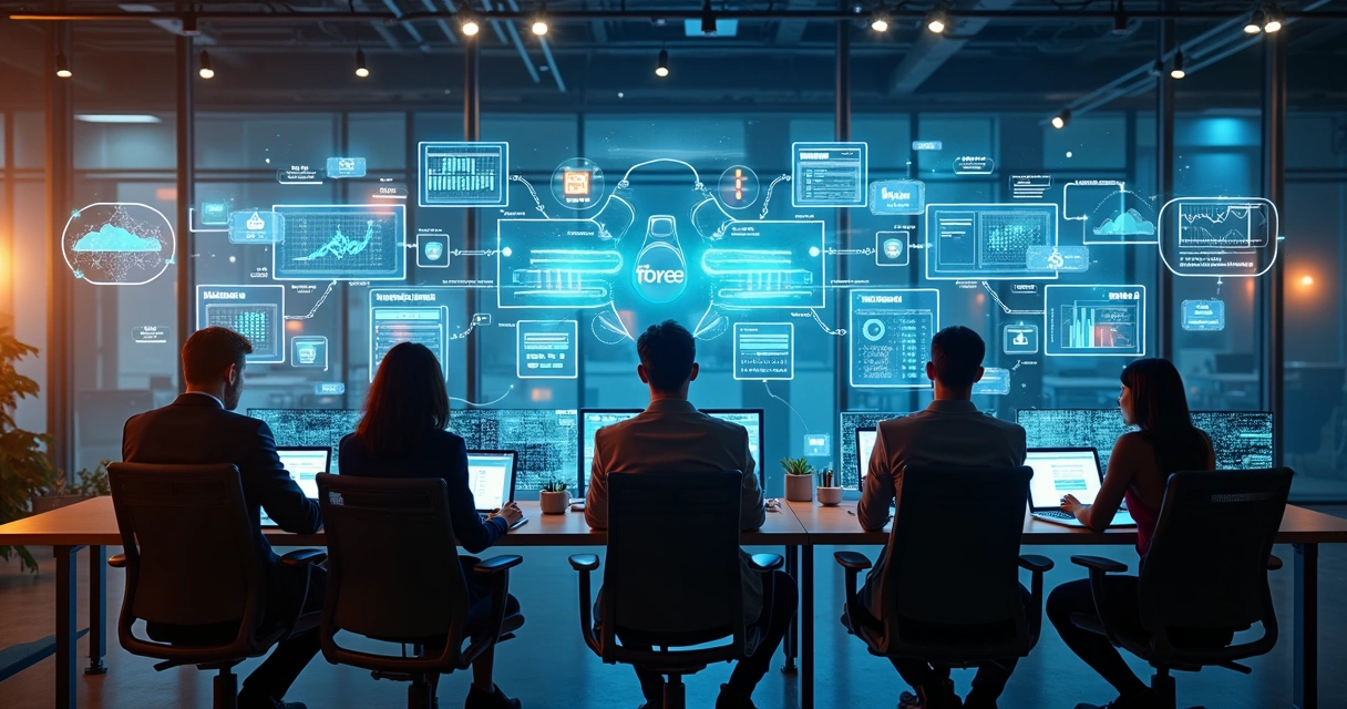 Fluxo visual mostrando automação nos processos de vendas 