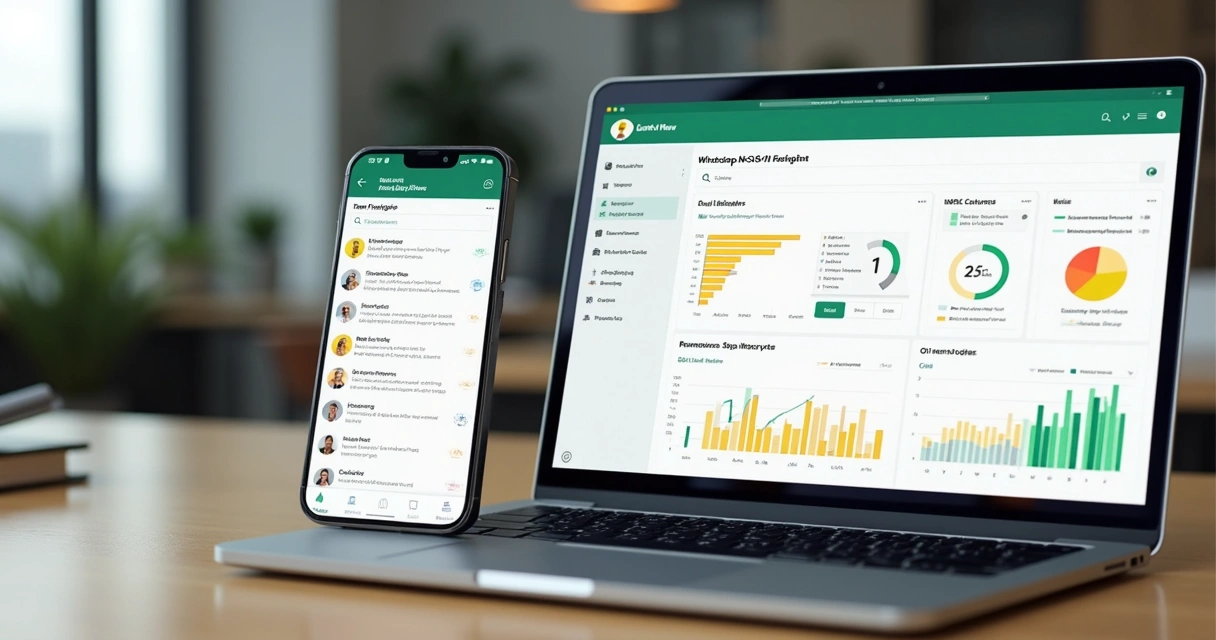 Tela com dashboard mostrando relatório de NPS automático enviado por WhatsApp 