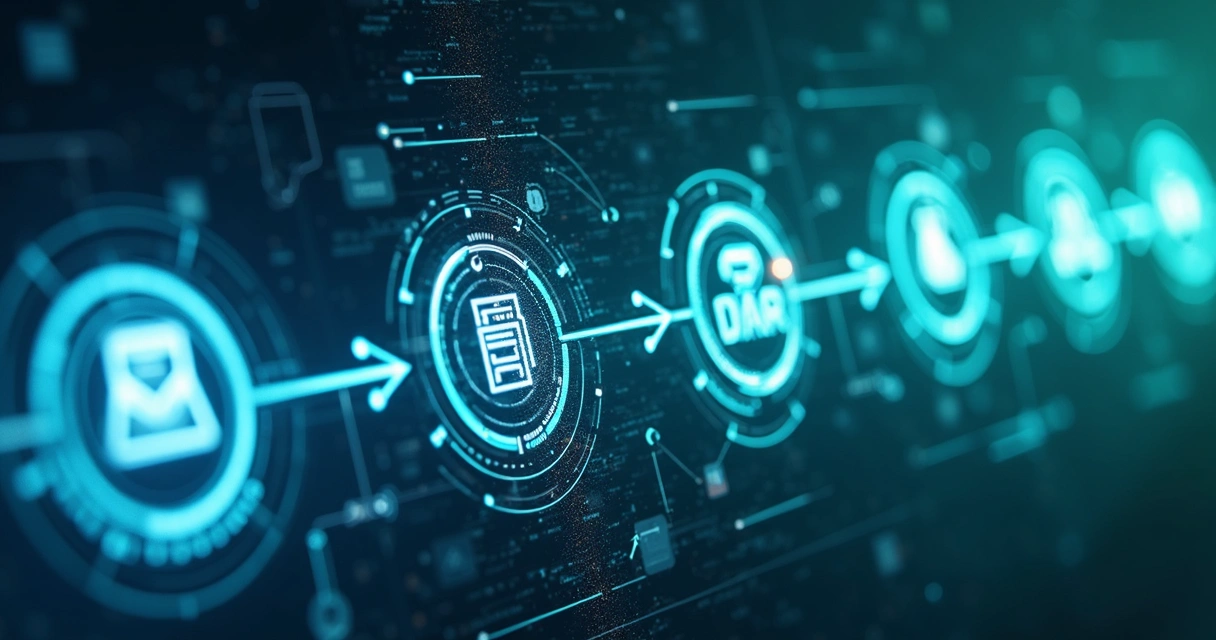 Fluxograma mostra automação do remarketing com e-mails, anúncios e dados do CRM 