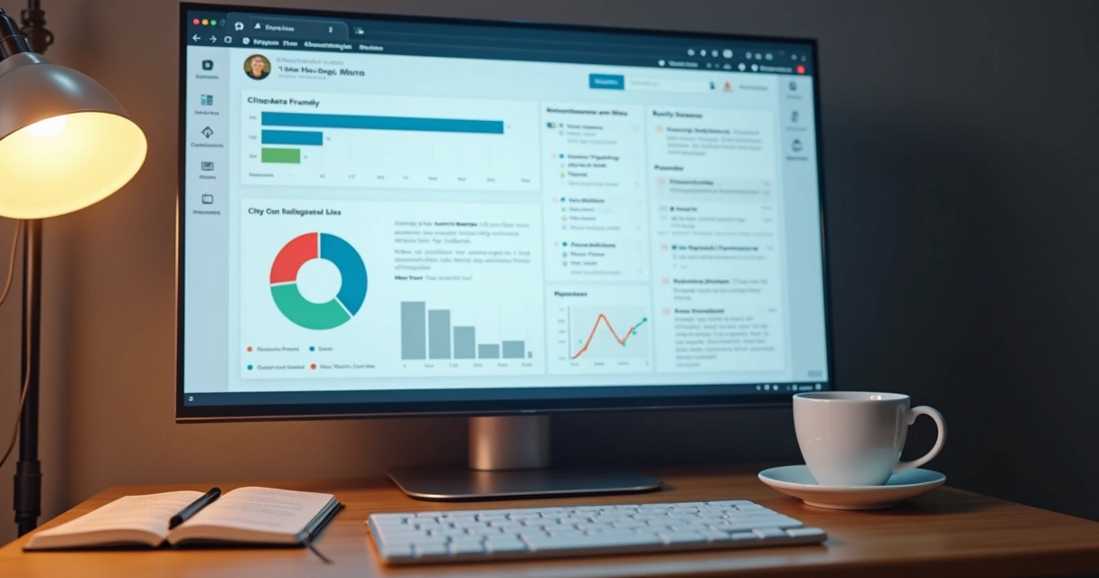 Painel digital com automação de postagens e respostas 
