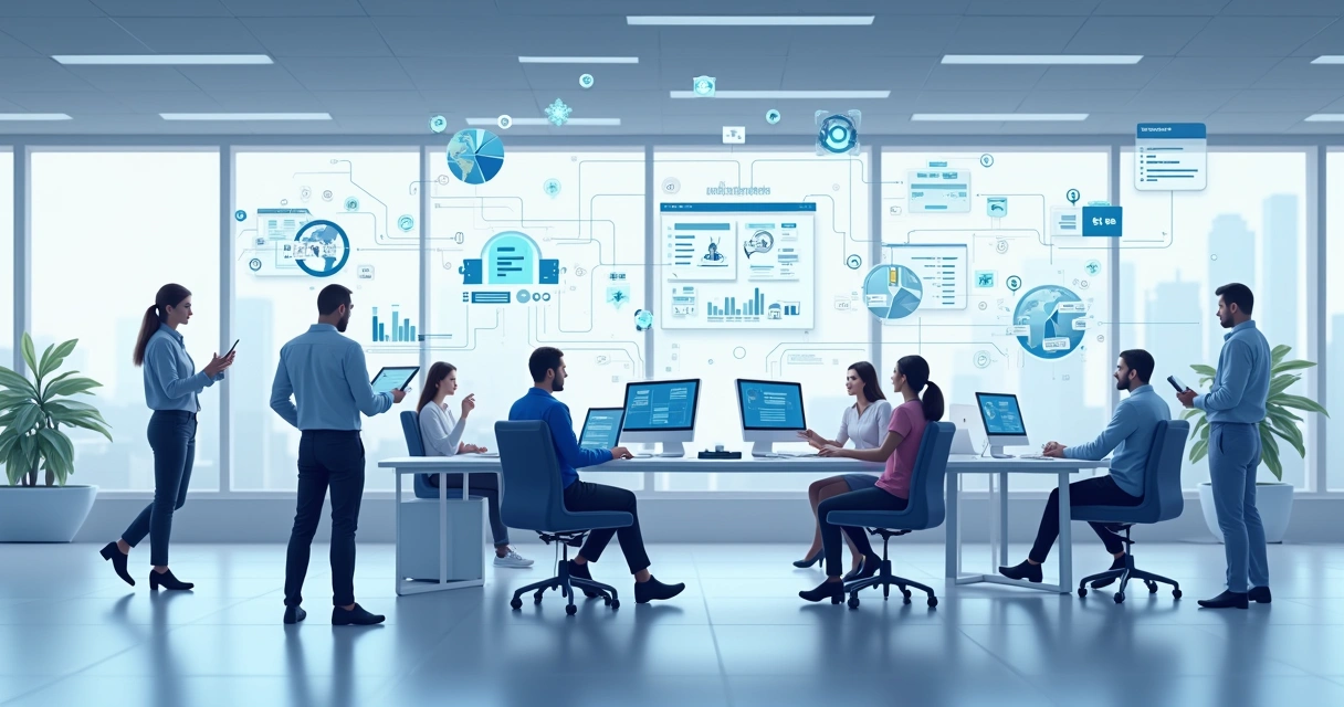 Processo automatizado conectando equipes de vendas, estoque, financeiro e atendimento