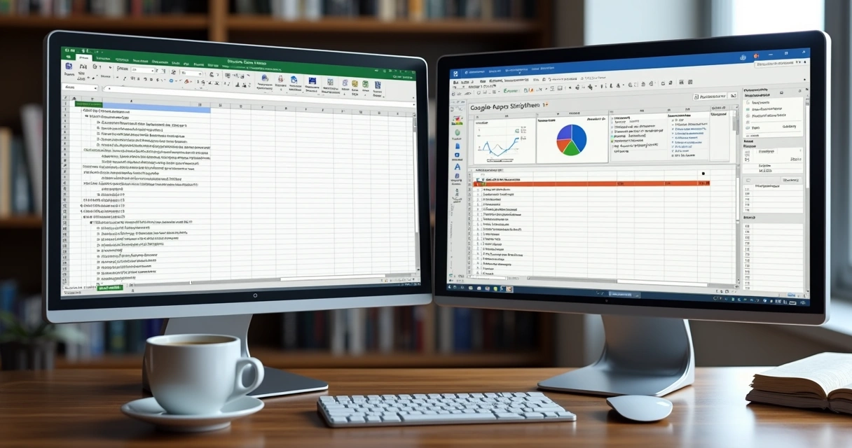 Tela de computador mostrando códigos VBA e Apps Script 