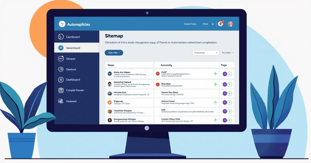 Interface mostrando geração automática de sitemap xml. 