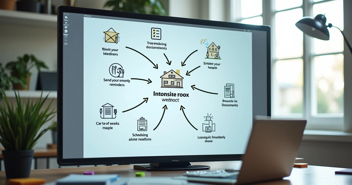 Fluxo visual de automação de tarefas diárias de corretores no CRM 