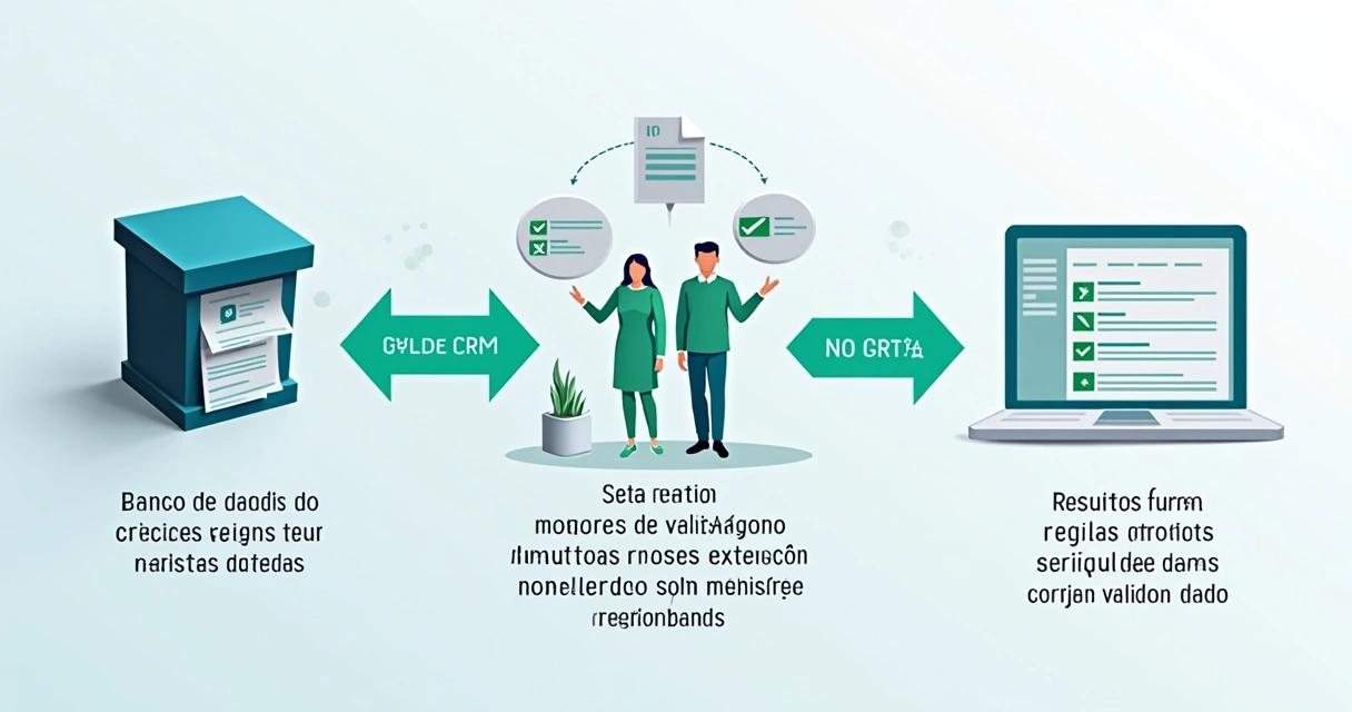 Fluxo de automação enriquecendo dados em CRM 