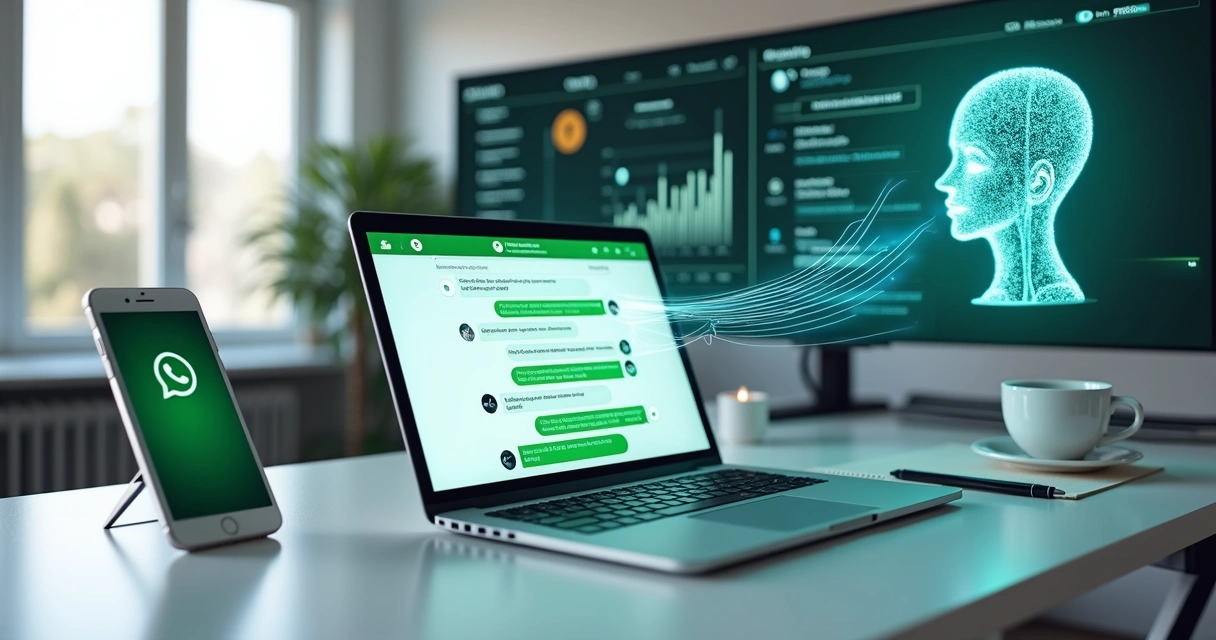 Painel com chatbot de vendas atendendo clientes pelo WhatsApp 