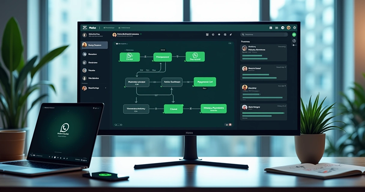 Painel com automação de mensagens no WhatsApp via API Meta 