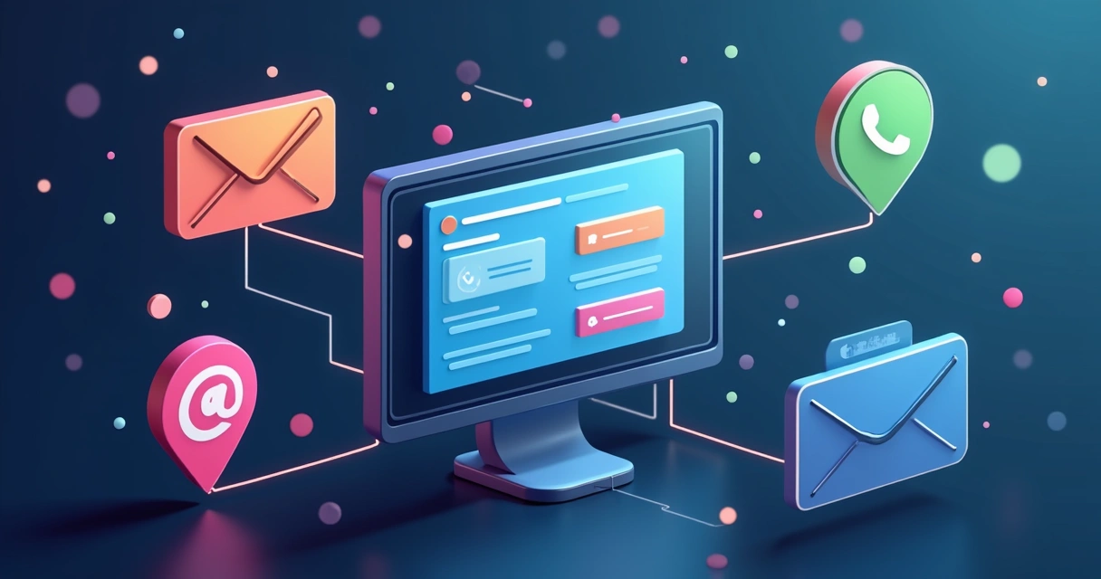 Integração entre landing page, envio automático de e-mail e WhatsApp 