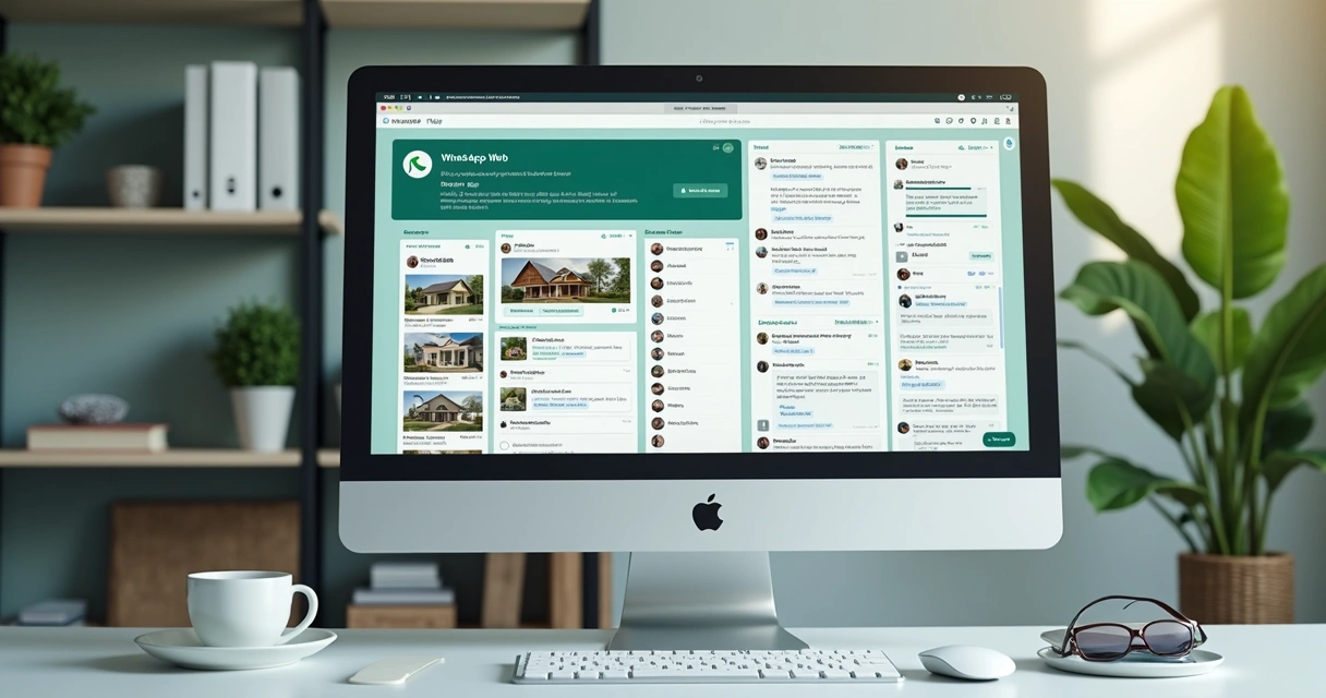 Interface de automação de WhatsApp para imobiliárias 