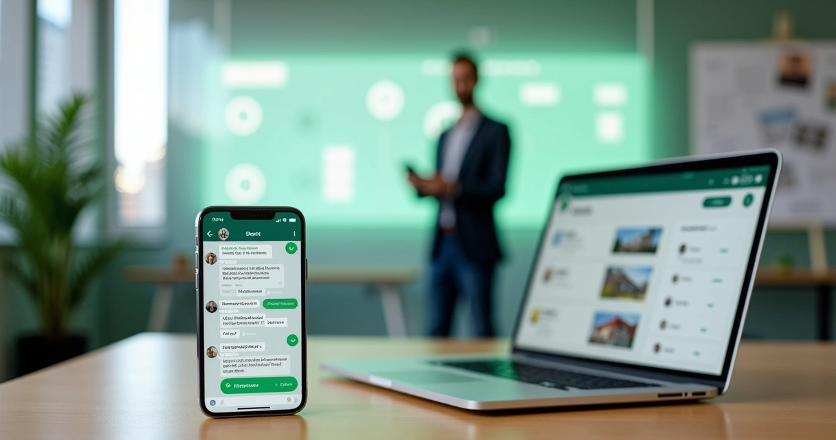 Painel de imobiliária com automação de follow-up pelo WhatsApp em vários imóveis 