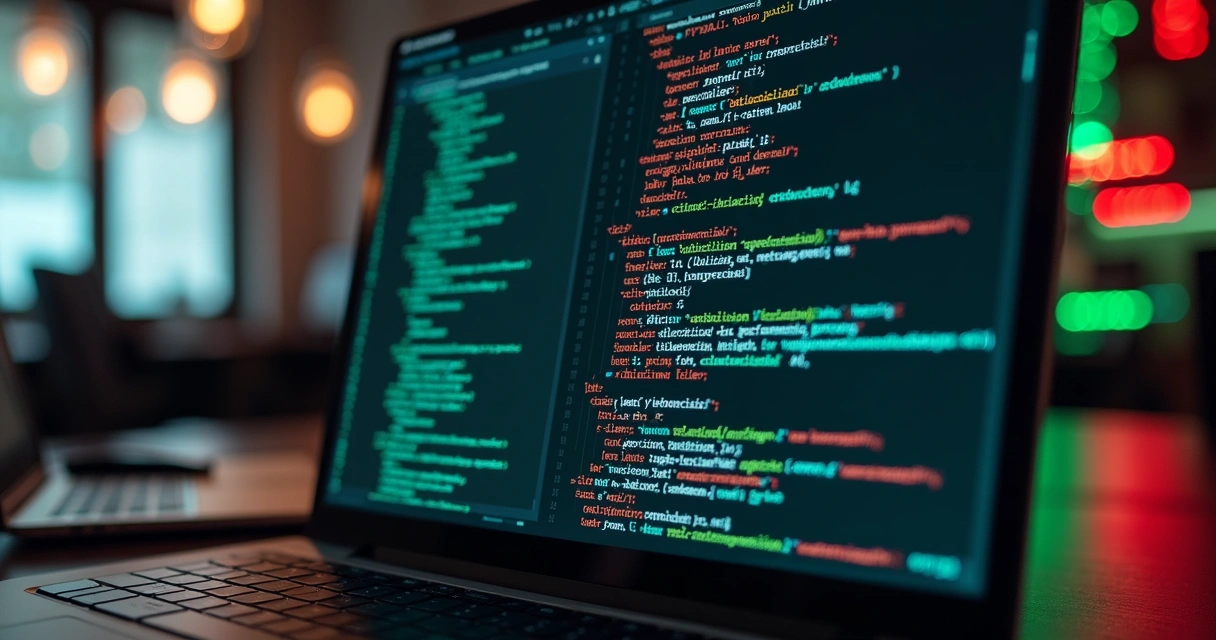 Automated API security test interface on developer's desk 
