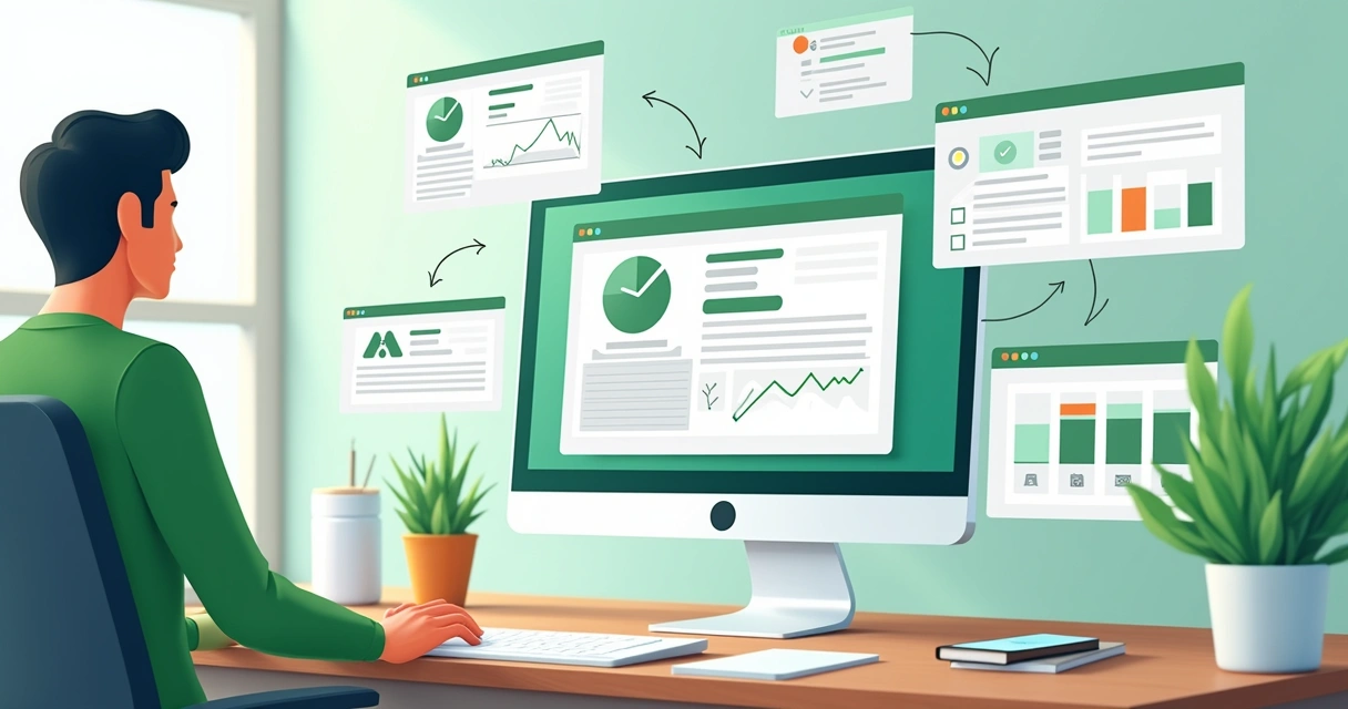 Digital dashboard showing automated onboarding workflow after contract signing. 