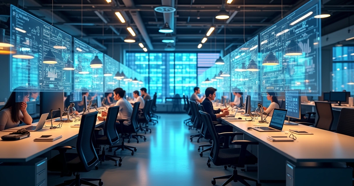 Integrated process automation streamlining multiple business departments 